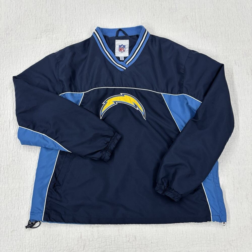 Vintage San Diego Chargers Jacket Mens Size XL NFL Warm Up